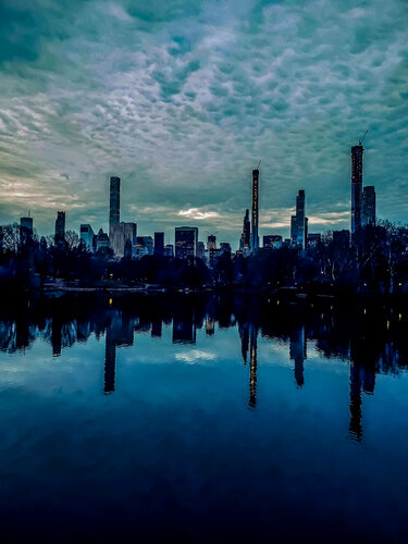 Manhattan Night Reflections par Thomas Dellert, Édition en vente sur Singulart