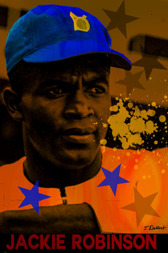 JACKI ROBINSON   first black baseball star par Thomas Dellert, Édition en vente sur Singulart