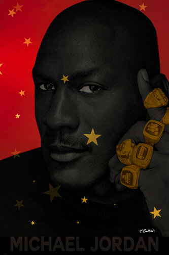 MICHAEL JORDAN     Basketball Super Star par Thomas Dellert, Édition en vente sur Singulart