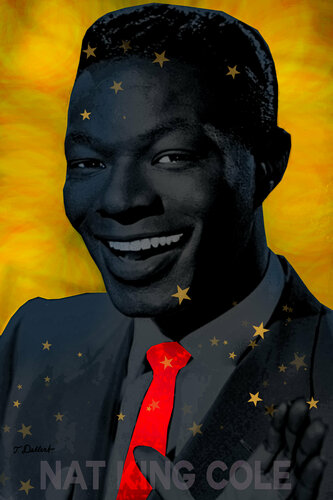NAT KING COLE.  composer pianist singer di Thomas Dellert, Stampa in vendita su Singulart
