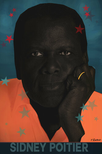 SIDNEY POITIER  actor di Thomas Dellert, Stampa in vendita su Singulart
