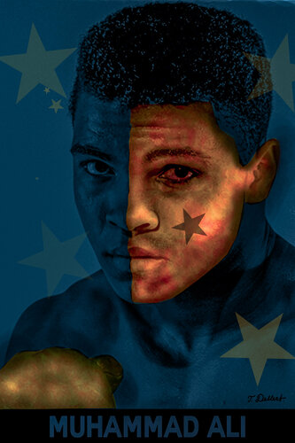 MUHAMMAD ALI.   super champion of heavy weight boxing by Thomas Dellert, 인쇄 for Sale on Singulart