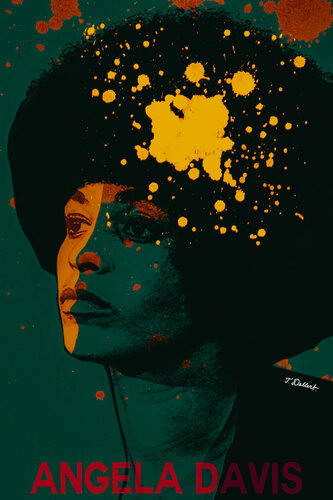 ANGELA DAVIS      political activist di Thomas Dellert, Stampa in vendita su Singulart