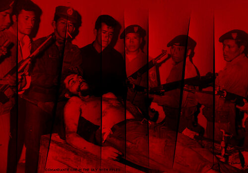 Comandante CHE in the sky with rifles par Thomas Dellert, Photographie en vente sur Singulart