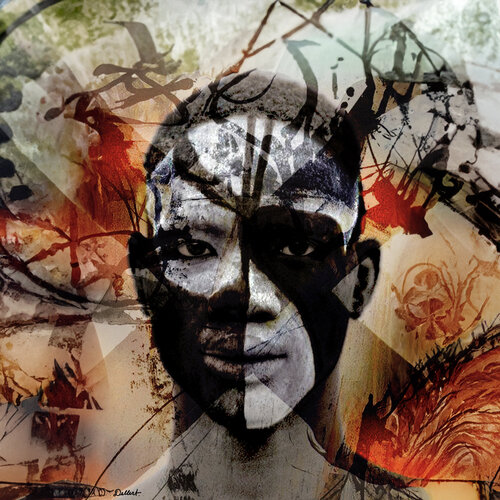 Nuba Boy.         ( after Leni Riefenstahl ) par Thomas Dellert, Photographie en vente sur Singulart