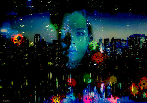 Manhattan Magic Night di Thomas Dellert, Fotografia in vendita su Singulart