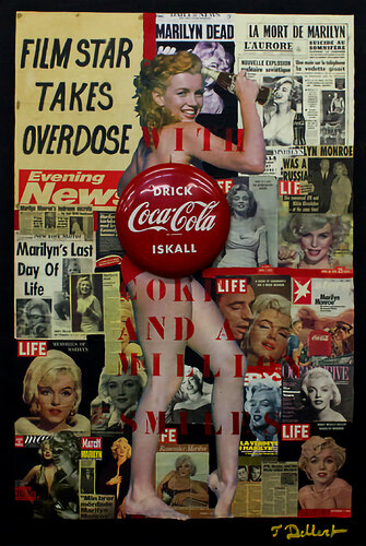 STOLEN !     Marilyn Monroe and Coca Cola par Thomas Dellert, Œuvre sur papier en vente sur Singulart