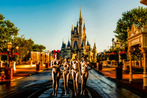 Naked in the Magic Kingdom par Thomas Dellert, Photographie en vente sur Singulart