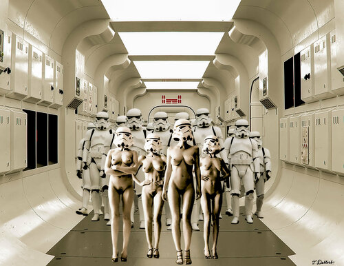 Naked on the Death Star de Thomas Dellert, Fotografía a la venta en Singulart
