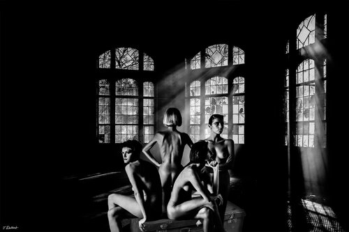 Naked in the early morning sunlight Thomas Dellert