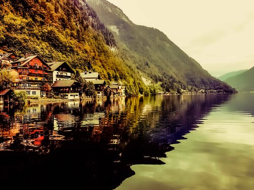 Hallstatt Austria van Thomas Dellert, Fotografie te koop op Singulart