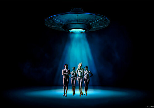 Naked Abduction van Thomas Dellert, Fotografie te koop op Singulart