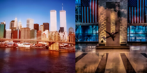 Twin Towers Diptych Memorial  NY par Thomas Dellert, Photographie en vente sur Singulart