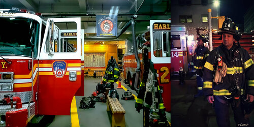 Fire Heros of 9/11 Diptych par Thomas Dellert, Photographie en vente sur Singulart