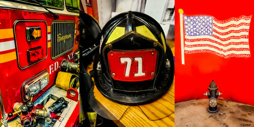 American 9/11 Heroes   Triptych von Thomas Dellert, Fotografie kaufen auf Singulart