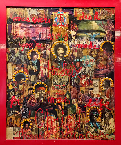 JIMI HENDRIX  " Purple Haze " von Thomas Dellert, Malerei kaufen auf Singulart