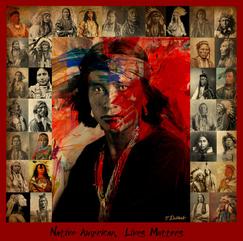 Native American Lives matters von Thomas Dellert, Druck kaufen auf Singulart