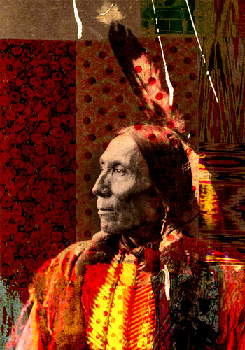 Native American Indian Man par Thomas Dellert, Photographie en vente sur Singulart