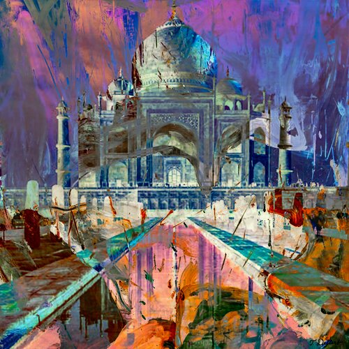 Taj Mahal India par Thomas Dellert, Photographie en vente sur Singulart