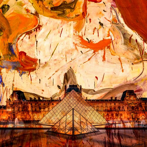 Louvre Museum Paris France par Thomas Dellert, Photographie en vente sur Singulart