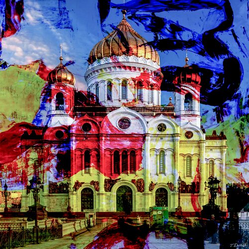 Cathedral of Christ the Saviour Moscow Russia par Thomas Dellert, Photographie en vente sur Singulart