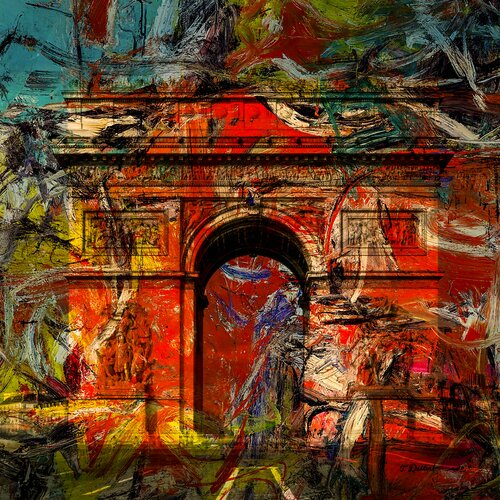 Arc de Triomphe  Paris France par Thomas Dellert, Photographie en vente sur Singulart