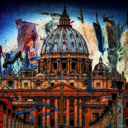St Peter's Basilica  Rome Italy par Thomas Dellert, Édition en vente sur Singulart