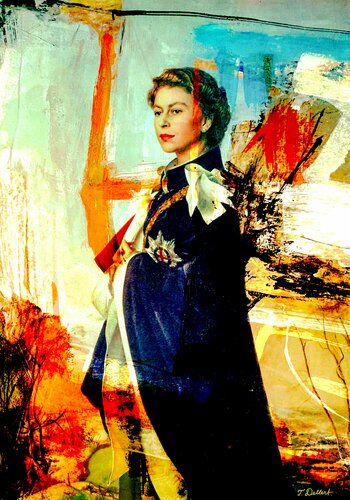 Portrait of Queen Elisabeth par Thomas Dellert, Photographie en vente sur Singulart