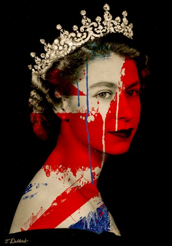 Queen Elizabeth the second.             ( Portrait  eleven ) par Thomas Dellert, Photographie en vente sur Singulart