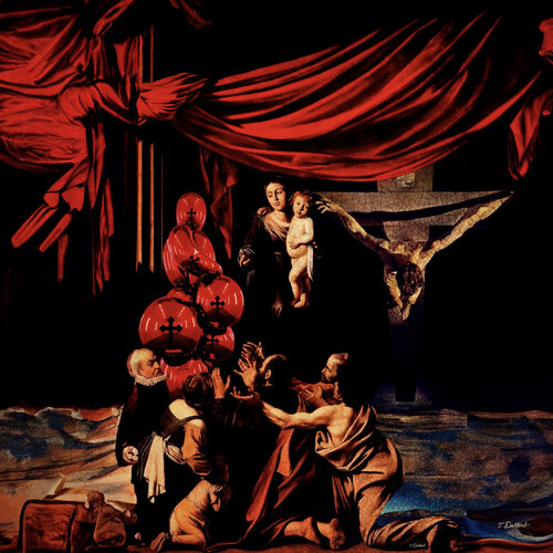 The New Religion   (  based on art by Caravaggio 1697-Salvador Dali 1951-Jeff Koons 1994) par Thomas Dellert, Digital en vente sur Singulart