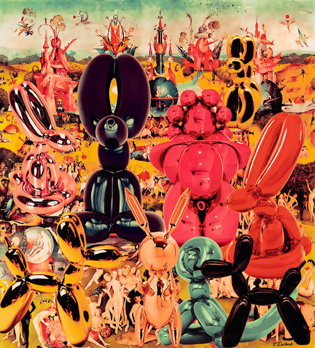 Heaven or Hell   ( Black Bunny version ) par Thomas Dellert, Digital en vente sur Singulart