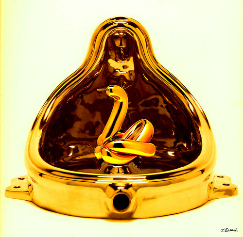 Swan-lake. ( after Marcel Duchamp and Jeff Koons ) di Thomas Dellert, Fotografia in vendita su Singulart