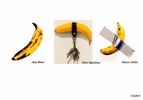 Banana Evolution  ( after Darwin - Warhol - Mapplethorpe and Cattelan ) Thomas Dellert
