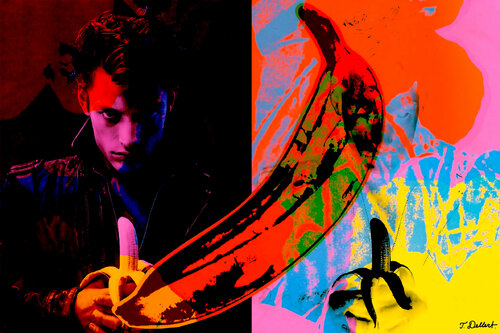 The Banana Boy  1 ( after Warhol and Mapplethorpe ) par Thomas Dellert, Photographie en vente sur Singulart