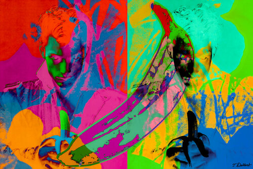 Banana Boy 2   ( after Warhol and Mapplethorpe ) par Thomas Dellert, Photographie en vente sur Singulart