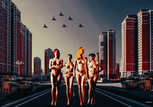 Naked in the City of Tomorrow di Thomas Dellert, Fotografia in vendita su Singulart
