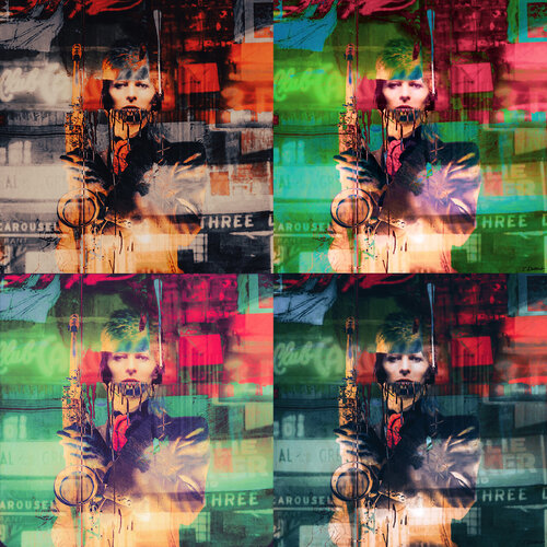 ZIGGY STARDUST Sax x 4 van Thomas Dellert, Fotografie te koop op Singulart