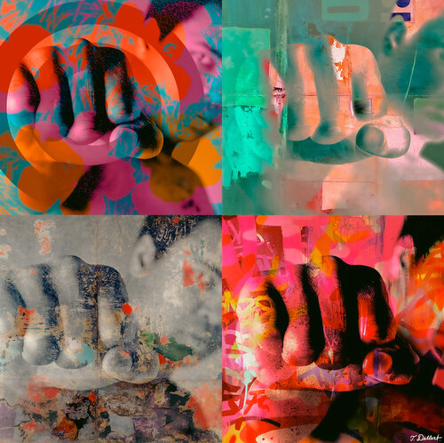 Muhammad Alis FIST  x 4 par Thomas Dellert, Photographie en vente sur Singulart