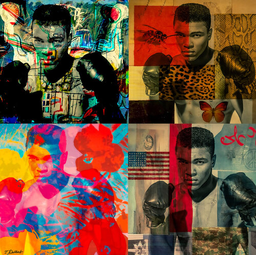 ALI 4 times the Greatest par Thomas Dellert, Photographie en vente sur Singulart
