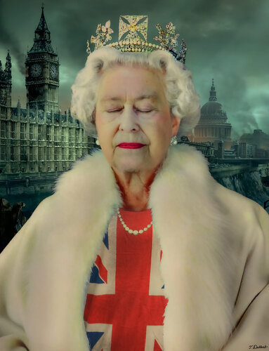 My Queen Platinum Portrait    ( version 1 ) par Thomas Dellert, Photographie en vente sur Singulart
