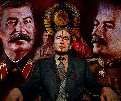 Portrait of Putin  2022 di Thomas Dellert, Fotografia in vendita su Singulart