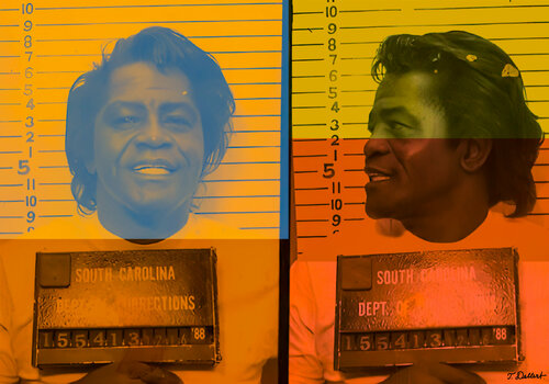 JAMES BROWN  ( CRIMINAL RECORD ) par Thomas Dellert, Photographie en vente sur Singulart