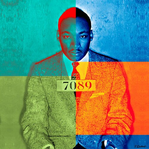 MARTIN LUTHER KING. The KING of  the Cicil Right Movement par Thomas Dellert, Photographie en vente sur Singulart