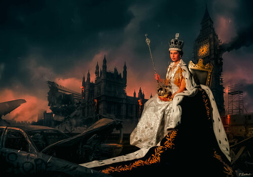 The Last Sitting Queen par Thomas Dellert, Photographie en vente sur Singulart
