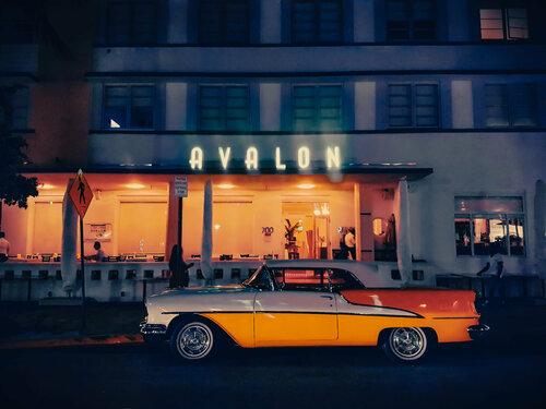 Ocean Drive Miami  USA. Original Photo T Dellert par Thomas Dellert, Photographie en vente sur Singulart