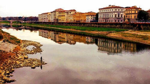 The Fisherman and the silent river par Thomas Dellert, Photographie en vente sur Singulart