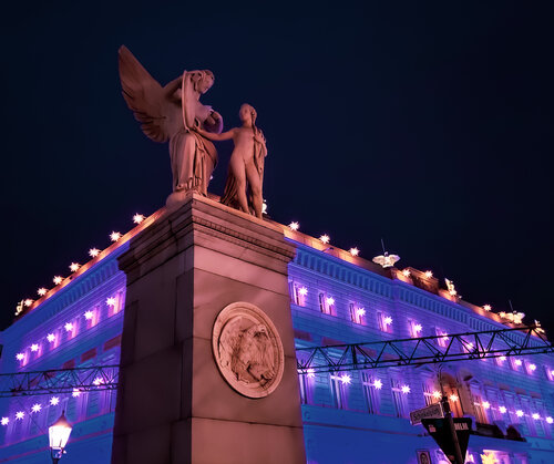 Berliner Humboldt-Universität zu Weihnachten de Thomas Dellert, Fotografía a la venta en Singulart