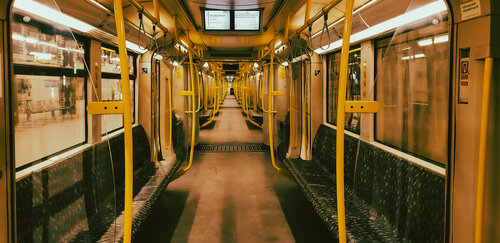 Berlin U-Bahn   ( lCovid 19  lockdown empty ) von Thomas Dellert, Fotografie kaufen auf Singulart