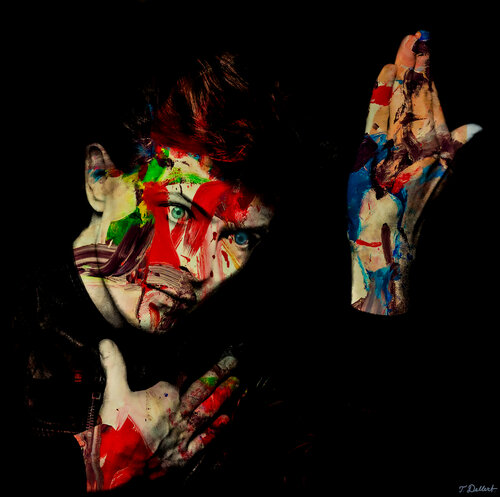 Artist David Bowie Portrait 6   ( composer, singer, actor , painter ) van Thomas Dellert, Fotografie te koop op Singulart