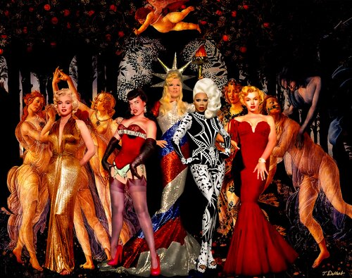 SPRINGTIME for PRIMADONNAS   ( a Botticelli inspired Dragshow ). di Thomas Dellert, Digitale in vendita su Singulart